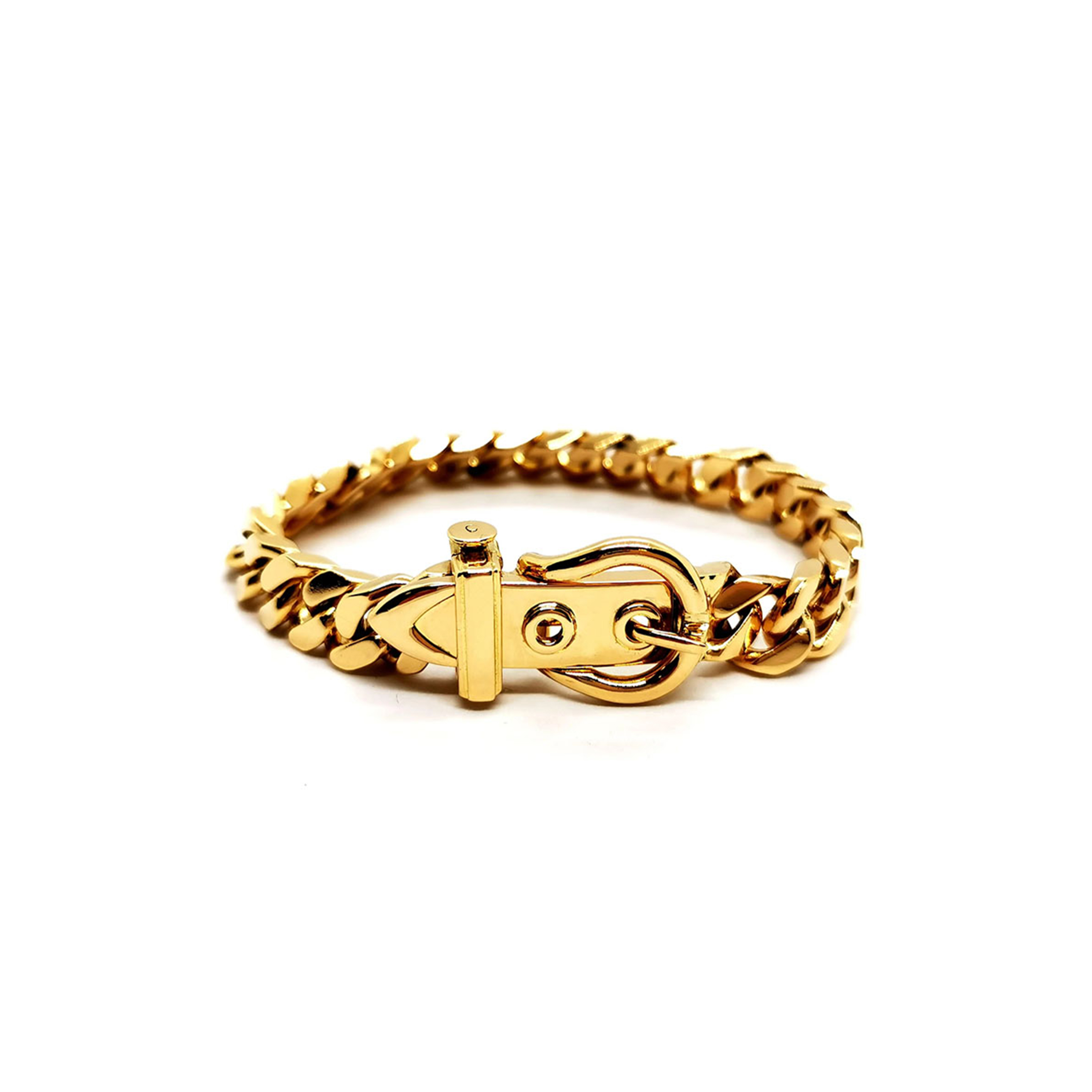 HERMÈS BELT BRACELET YELLOW GOLD